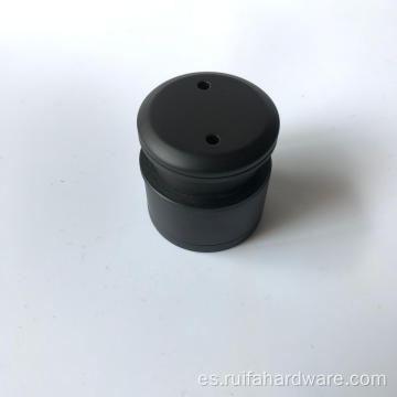 Soporte de punto de vidrio negro de acero inoxidable